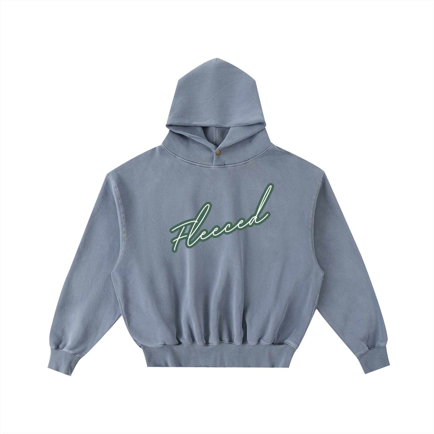 "Fleeced" Frayed Hoodie (side pockets)