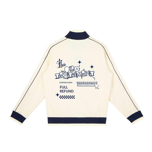 "Old Testament" Raglan Sleeve Zip Track Jacket