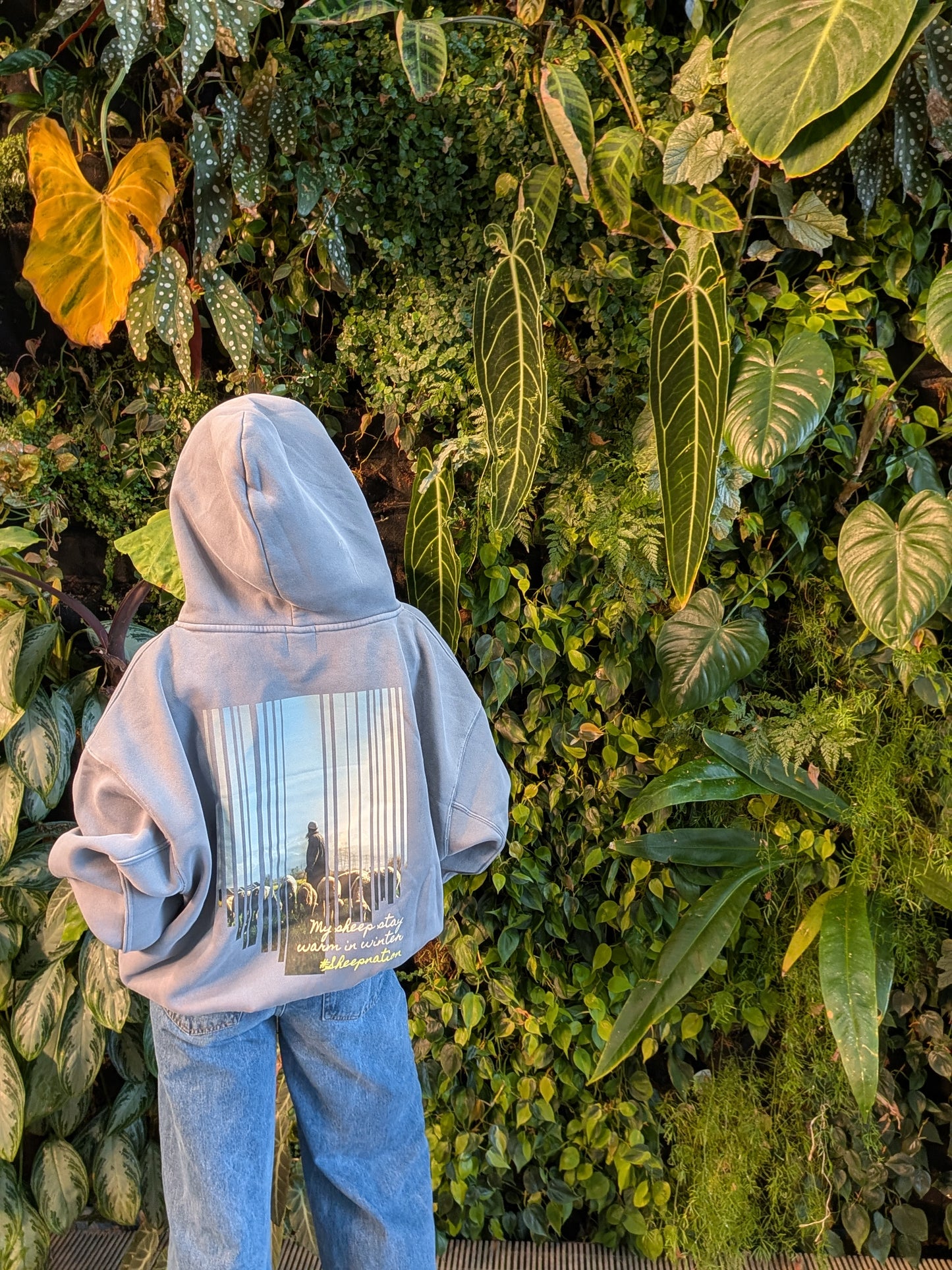 "Fleeced" Frayed Hoodie (side pockets)